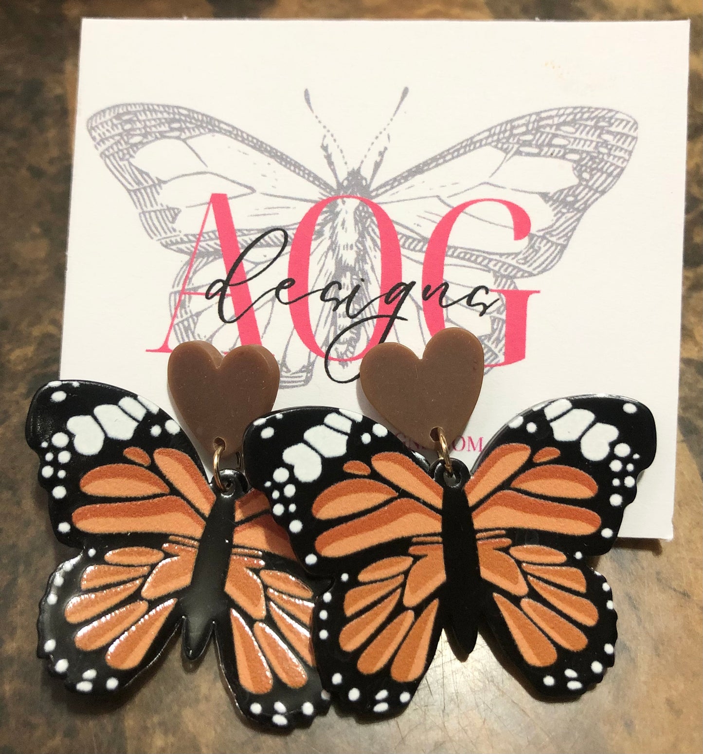 Heart Monarch Butterfly