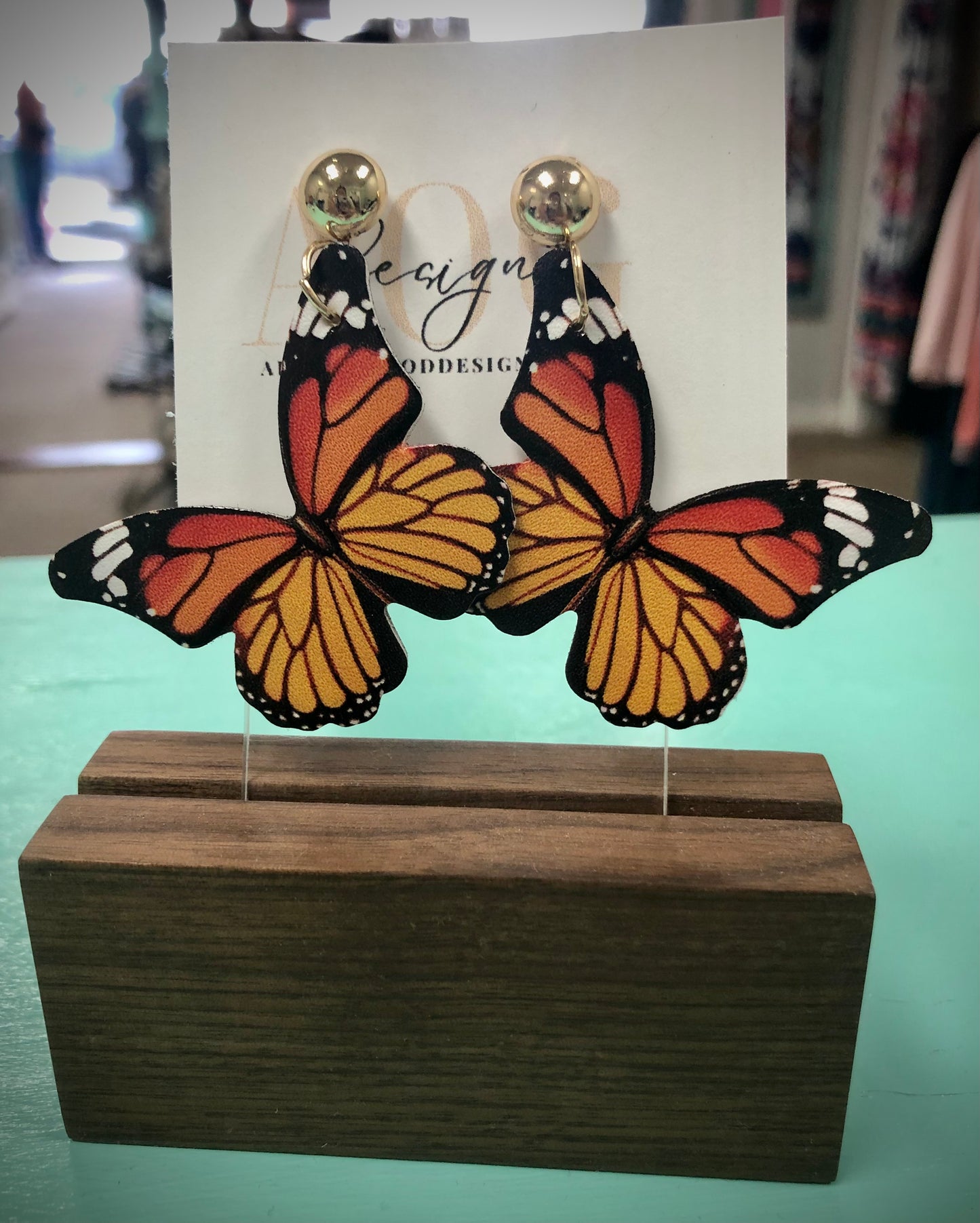 Monarch Butterfly Earings