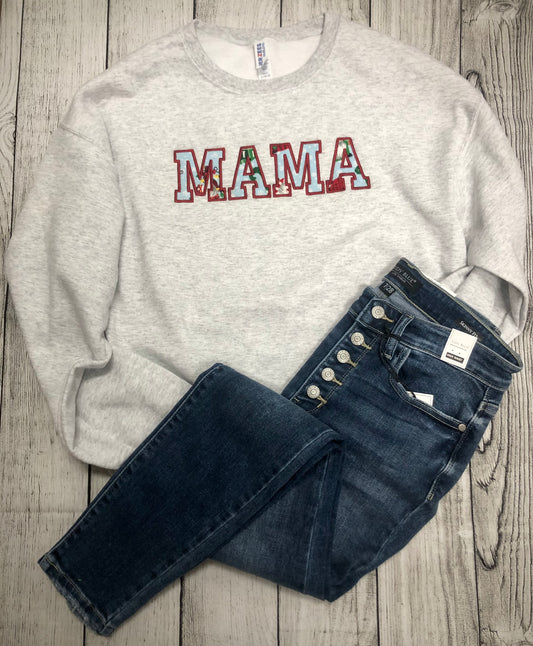 Mama Embroidered Sweater
