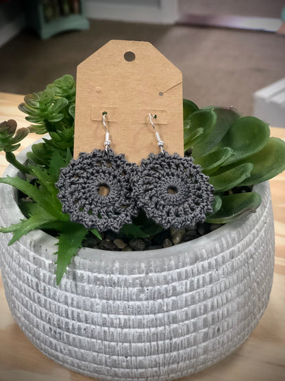 Circle Crochet Earrings