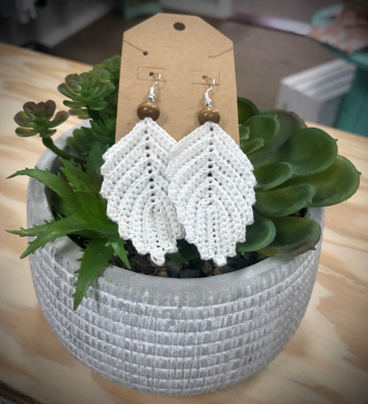 Leaf Crochet Earrings