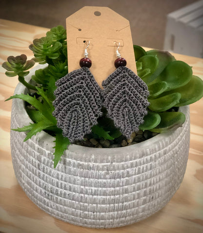 Leaf Crochet Earrings
